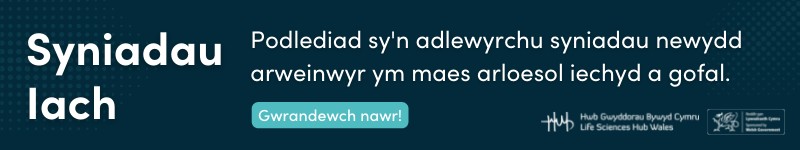 Podediad Syniadau Iach gan Hwb Gwyddorau Bywyd Cymru